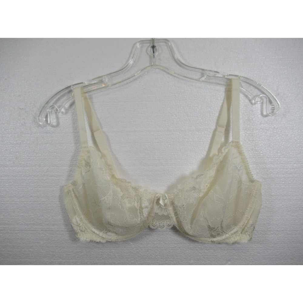 Apt. 9 Unlined Lace Bra 36D Ivory Underwire